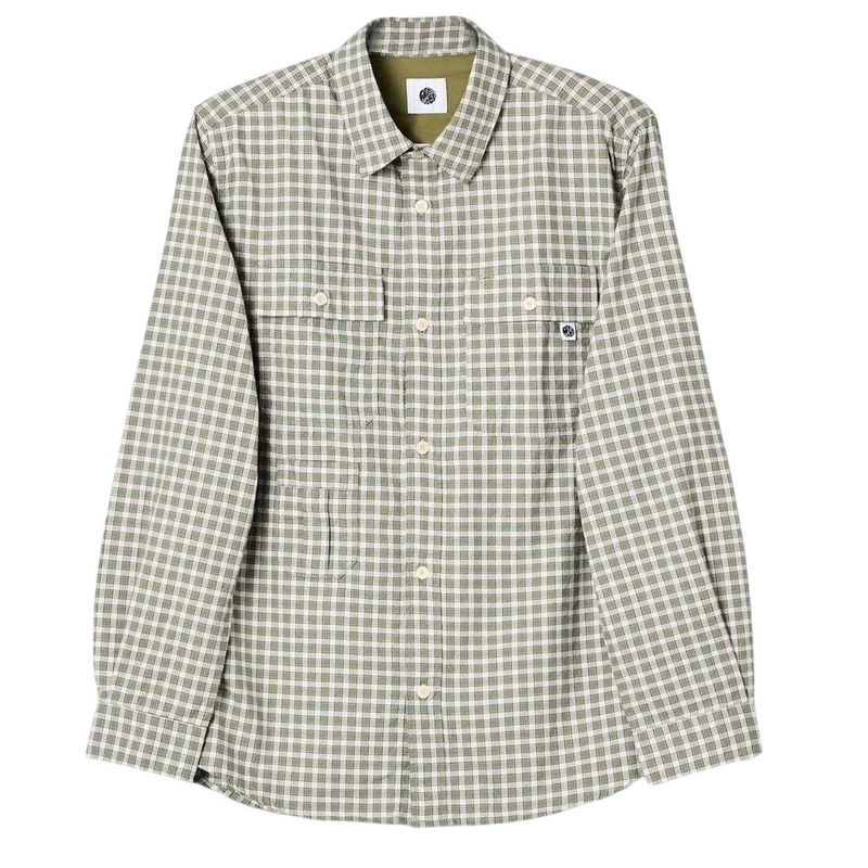 Pretty Green Mens Eastbrook Shirt  Green